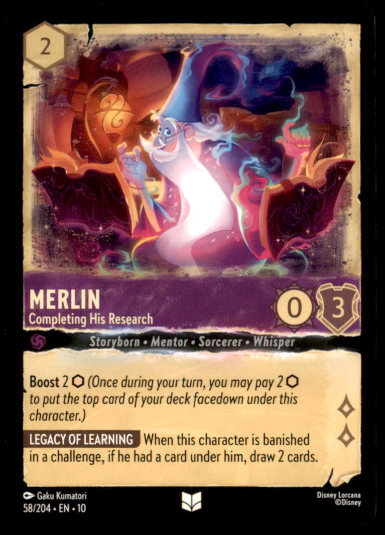 Merlin - Completing His Research Uncommon Whispers in the Well 58/204 NM