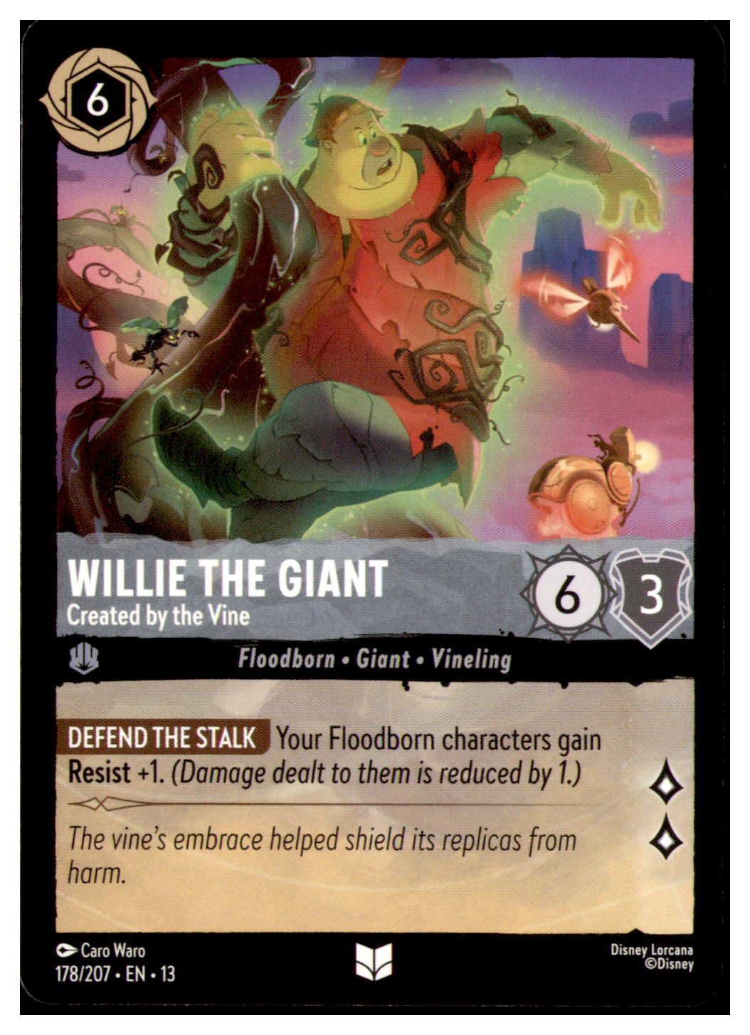 Willie the Giant - Created by the Vine Uncommon Attack of the Vine! 178/207 NM