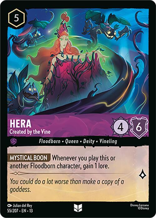 Hera - Created by the Vine Cold Foil Uncommon Attack of the Vine! 55/207 NM