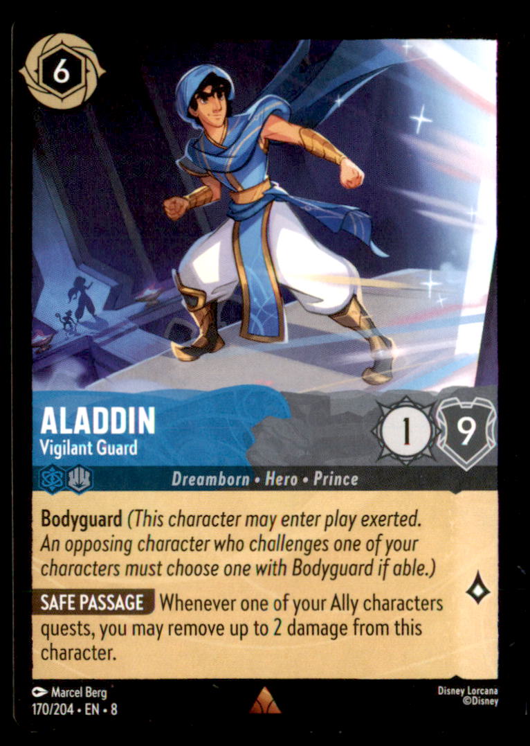 Aladdin - Vigilant Guard Rare Reign of Jafar 170/204 NM