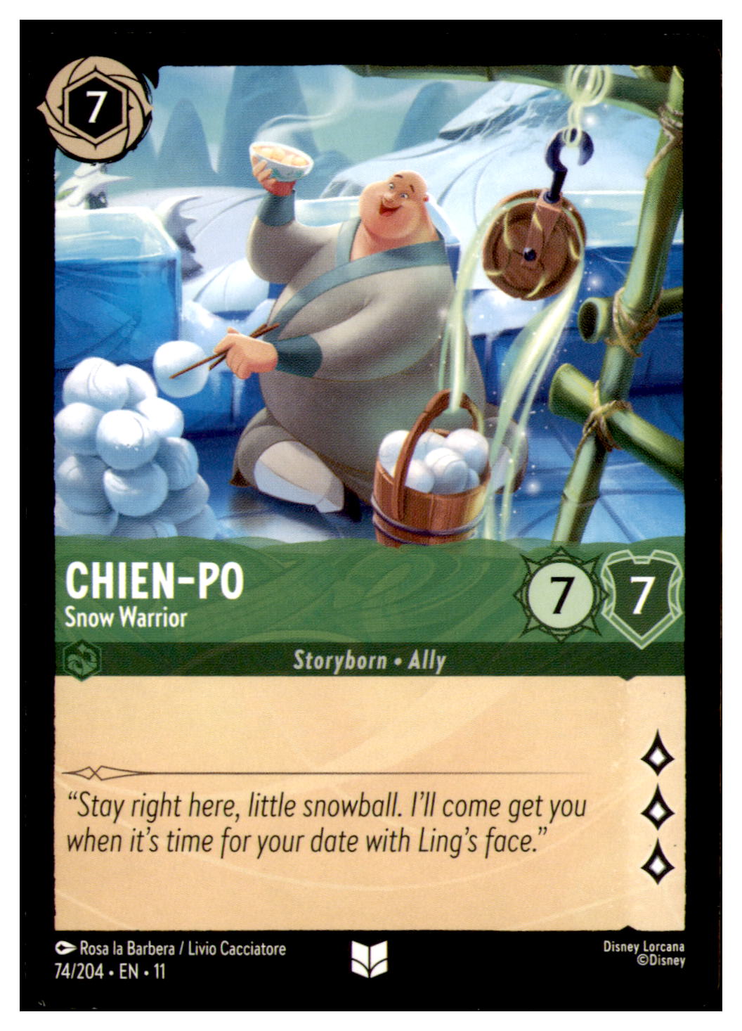 Chien-Po - Snow Warrior Uncommon Winterspell 74/204 NM