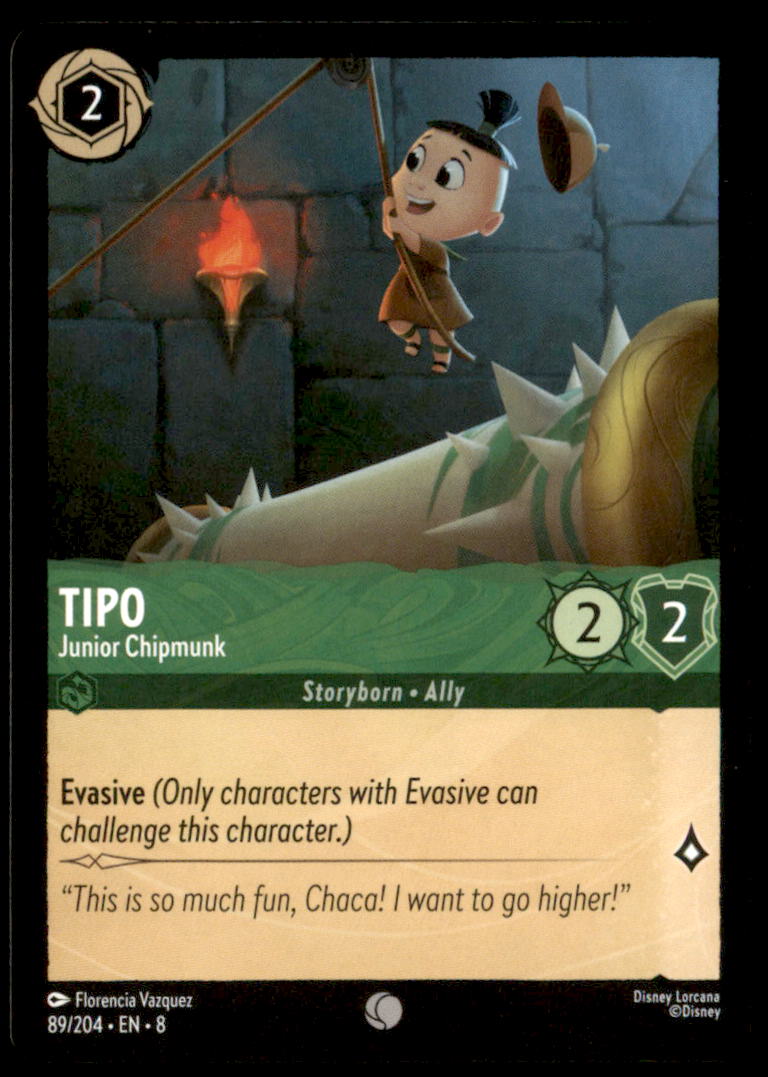 Tipo - Junior Chipmunk Common Reign of Jafar 89/204 NM