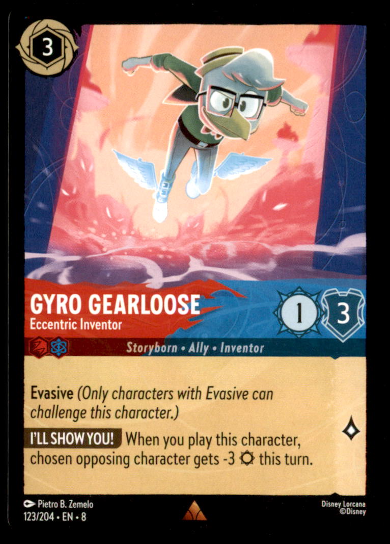 Gyro Gearloose - Eccentric Inventor Rare Reign of Jafar 123/204 NM