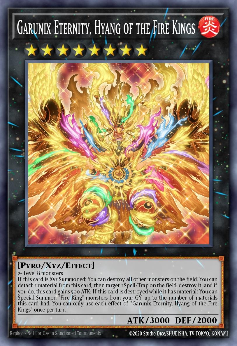 Garunix Eternity, Hyang of the Fire Kings - RA05-EN052 - 1st Edition - Collector's Rare