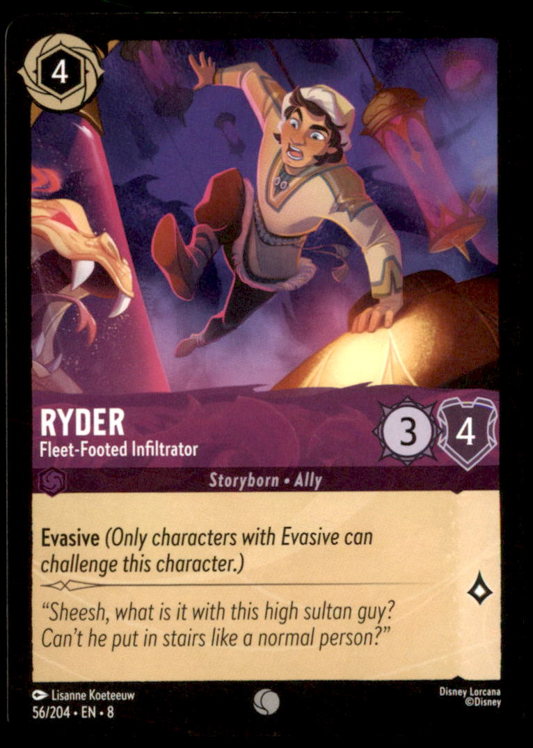 Ryder - Fleet-Footed Infiltrator Common Reign of Jafar 56/204 NM