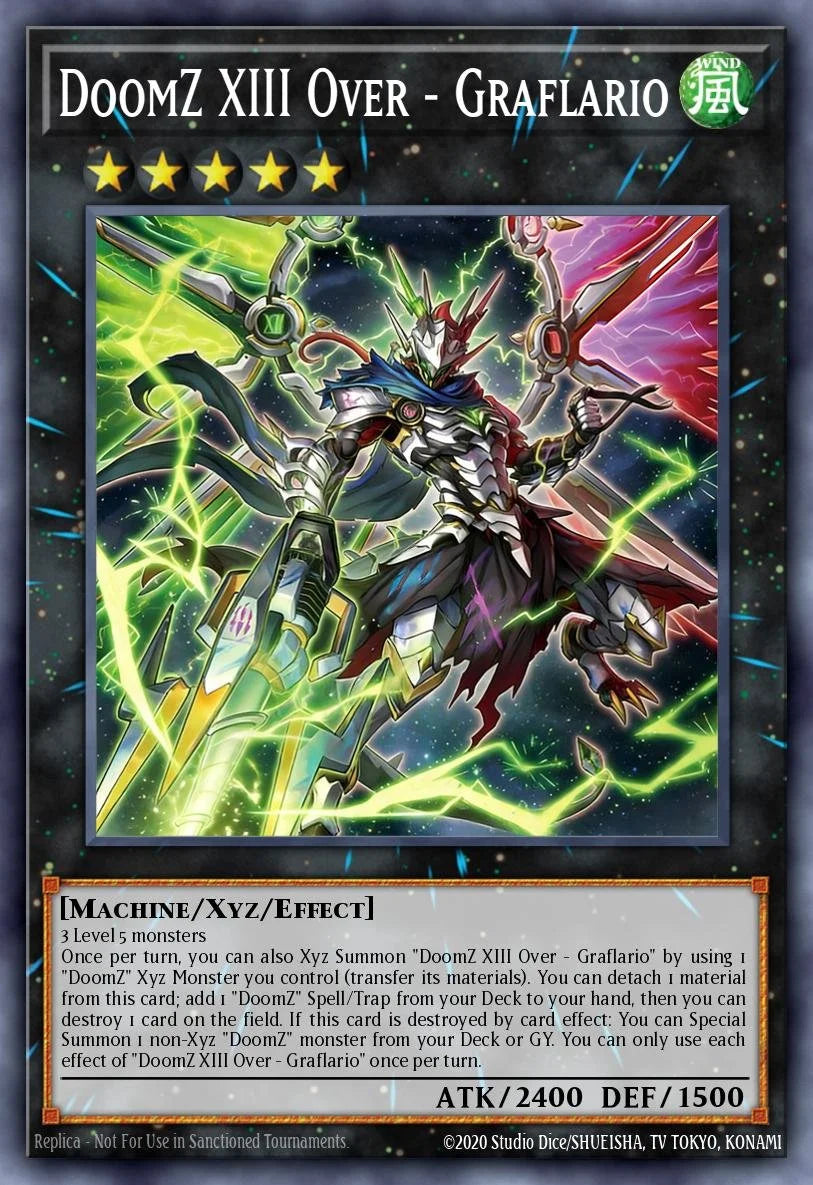 DDOMZ XIII OVER - GRAFLARIO - BLZD-EN045 - 1st Edition - ULTRA RARE