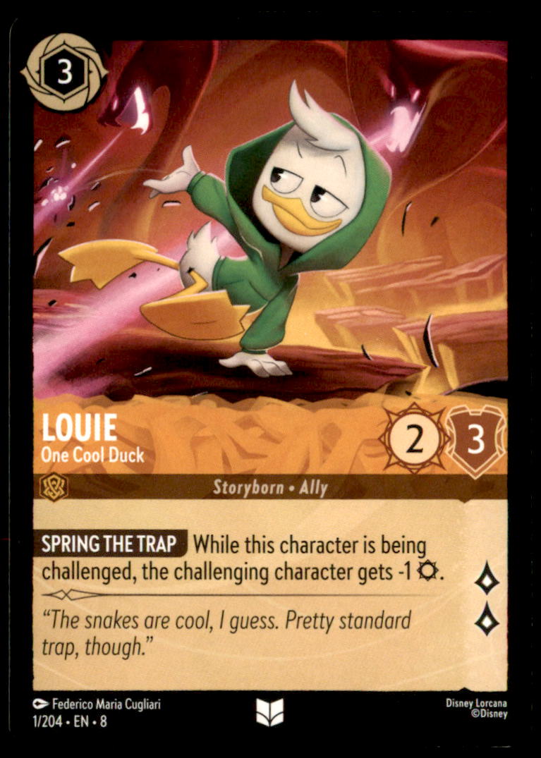 Louie - One Cool Duck (Foil) Cold Foil Uncommon Reign of Jafar 1/204 NM