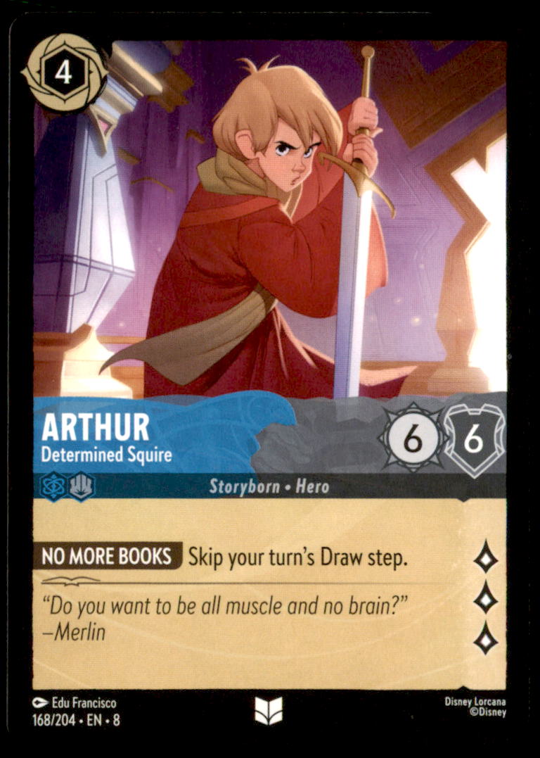 Arthur - Determined Squire Uncommon Reign of Jafar 168/204 NM