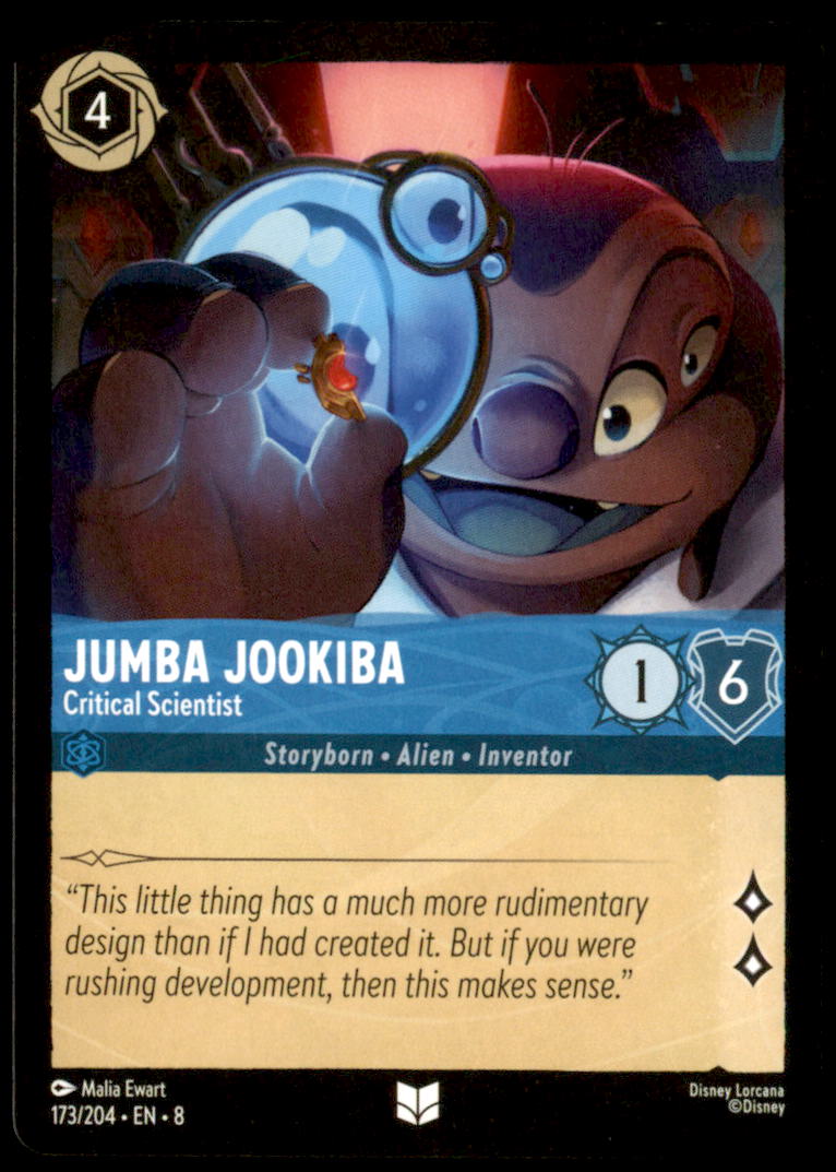 Jumba Jookiba - Critical Scientist Uncommon Reign of Jafar 173/204 NM