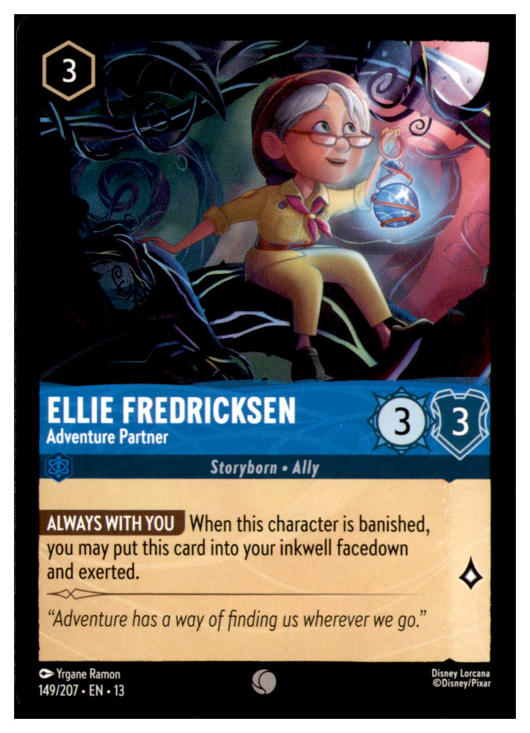 Ellie Fredricksen - Adventure Partner Common Attack of the Vine! 149/207 NM