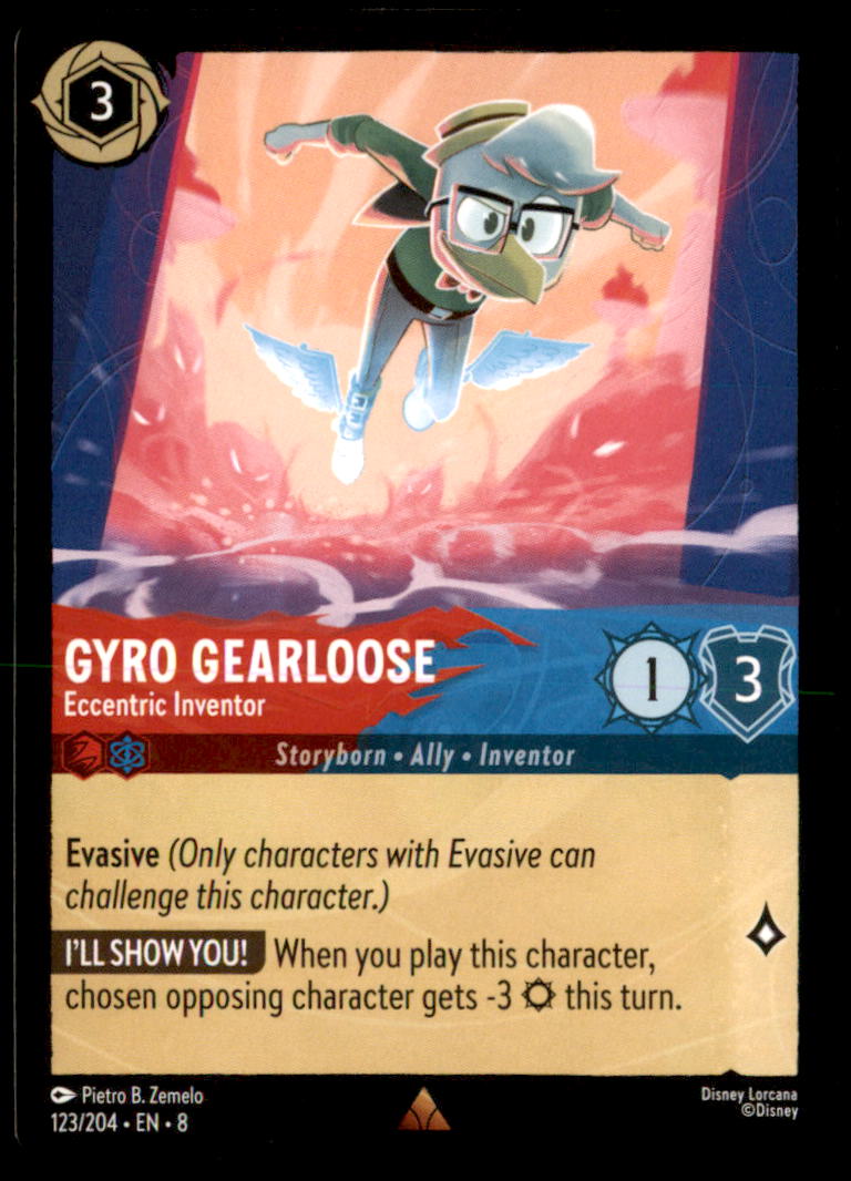 Gyro Gearloose - Eccentric Inventor Rare Reign of Jafar 123/204 NM