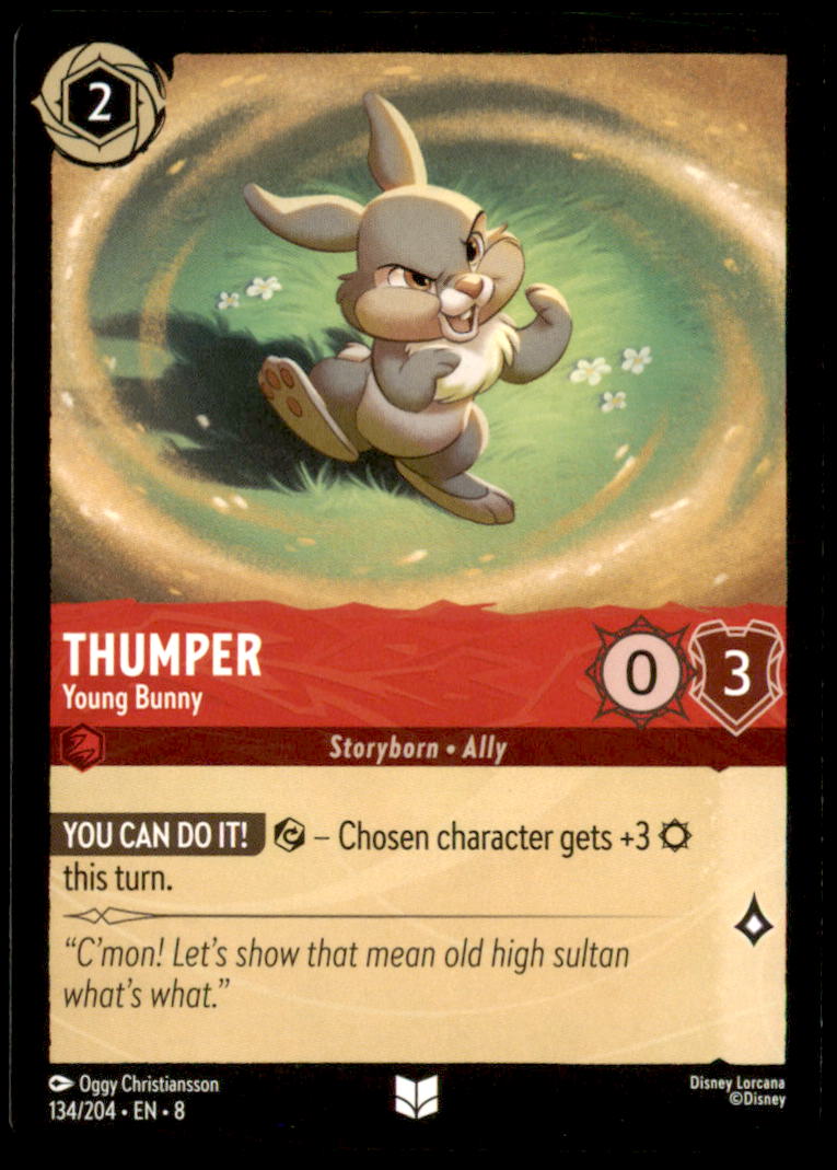 Thumper - Young Bunny Uncommon Reign of Jafar 134/204 NM