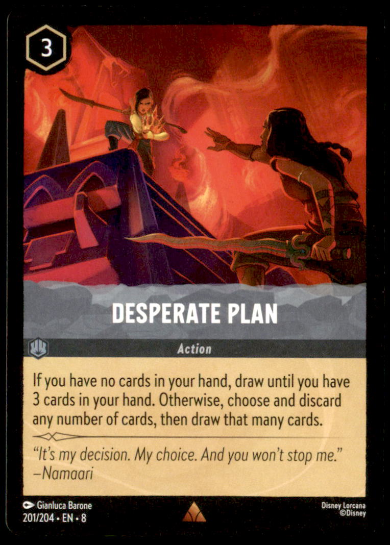 Desperate Plan Rare Reign of Jafar 201/204 NM