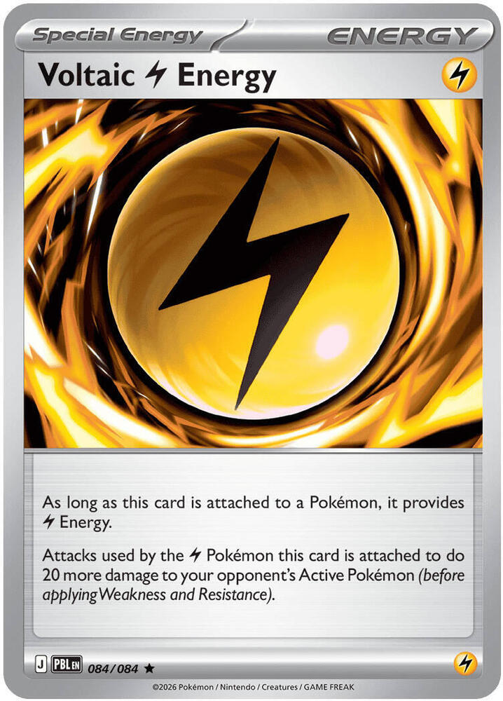 Voltaic Lightning Energy Holo 084/084 Rare ME05: Pitch Black Near Mint