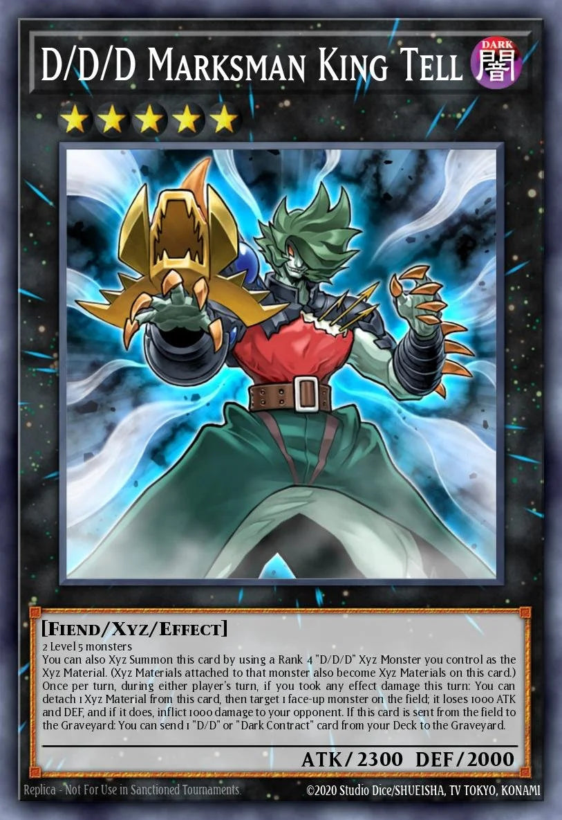 D/D/D Marksman King Tell - RA05-EN047 - 1st Edition - Collector's Rare