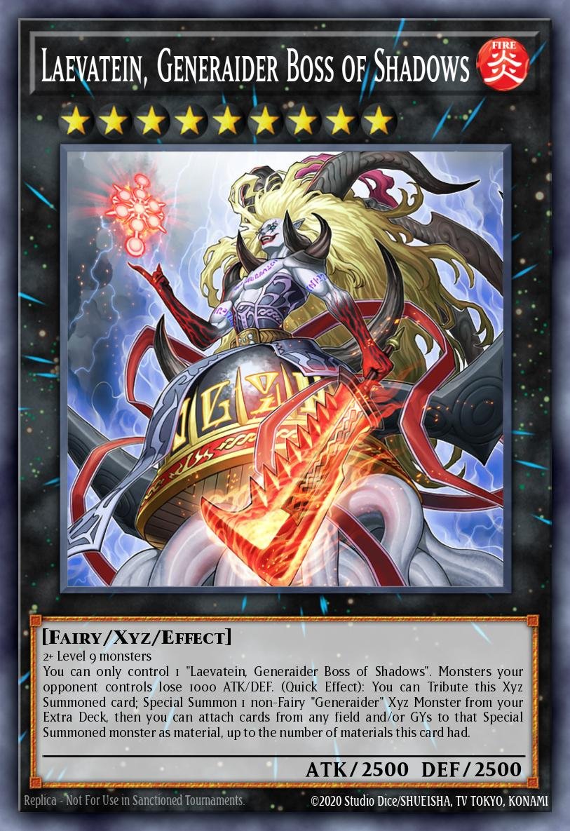 Laevatein, Generaider Boss of Shadows - RA05-EN051 - 1st Edition - Secret Rare