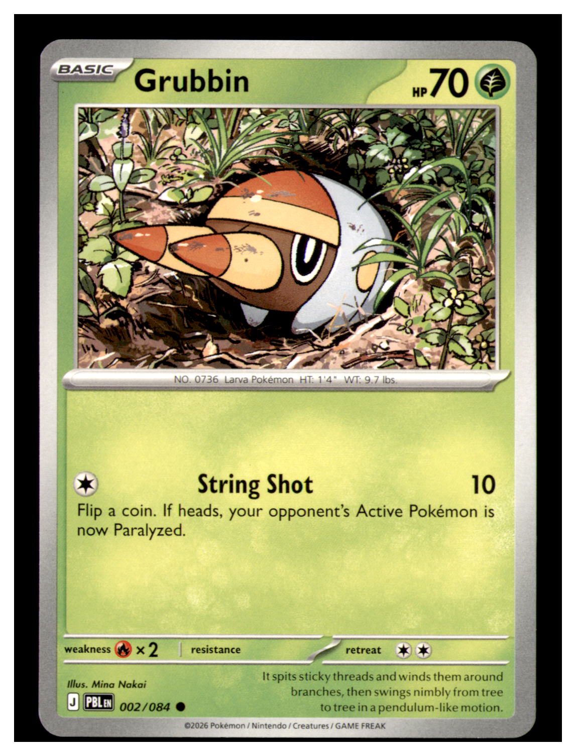 Grubbin Common ME05: Pitch Black 002/084 NM