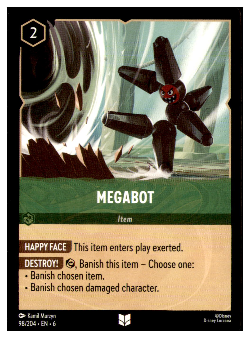 Megabot Uncommon Azurite Sea 98/204 NM