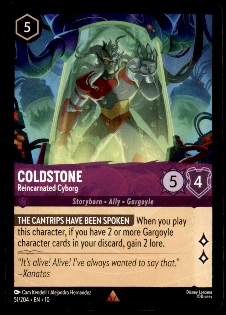 Coldstone - Reincarnated Cyborg Rare Whispers in the Well 51/204 NM