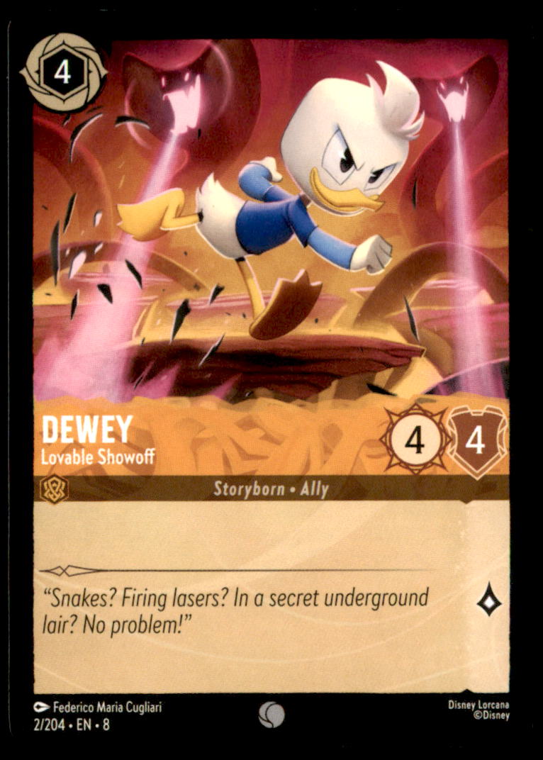 Dewey - Lovable Showoff (Foil) Cold Foil Common Reign of Jafar 2/204 NM