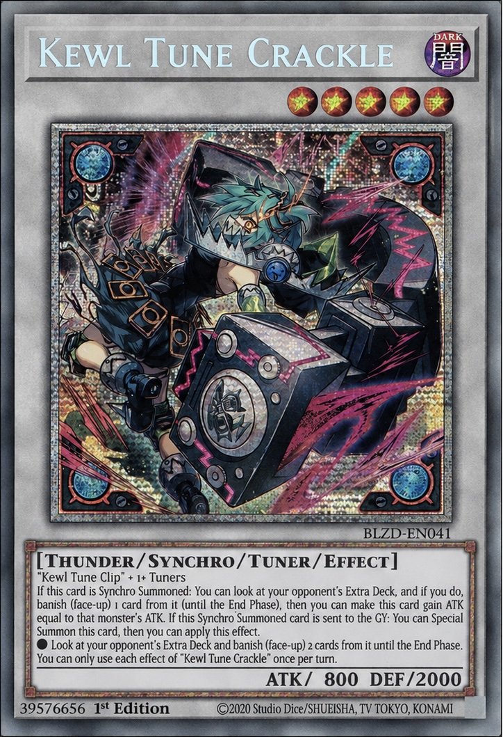 Kewl Tune Crackle - BLZD-EN041 - Starlight Rare - 1st Edition
