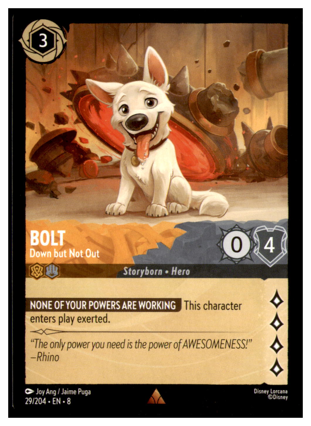 Bolt - Down but Not Out Rare Reign of Jafar 29/204 NM