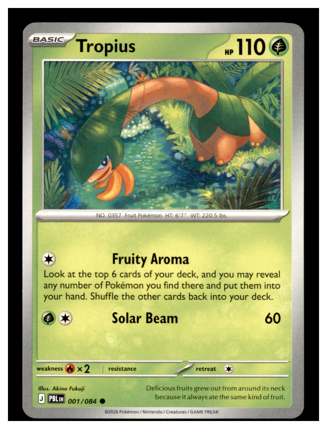 Tropius Common ME05: Pitch Black 001/084 NM