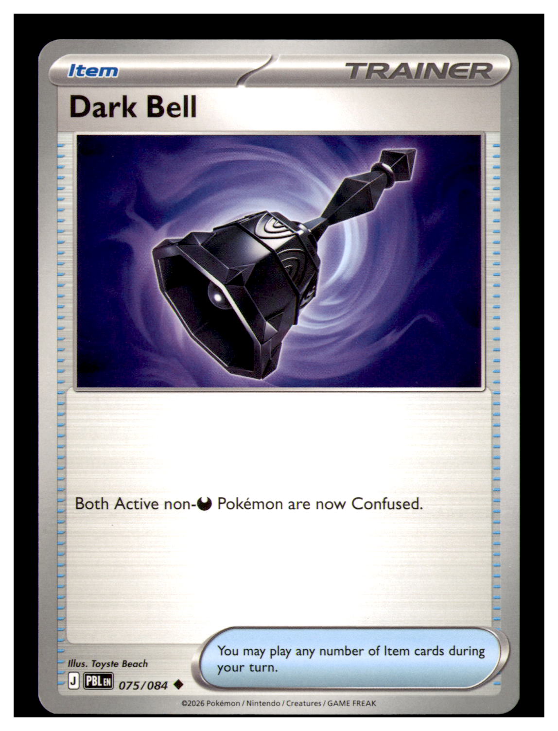 Dark Bell Uncommon ME05: Pitch Black 075/084 NM