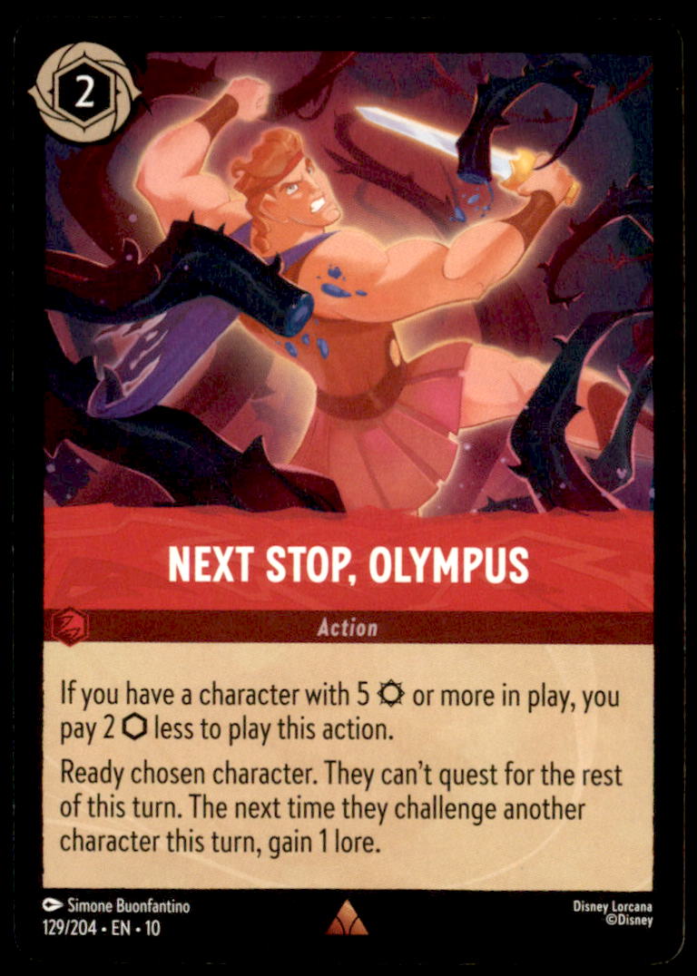 Next Stop, Olympus Rare Whispers in the Well 129/204 NM
