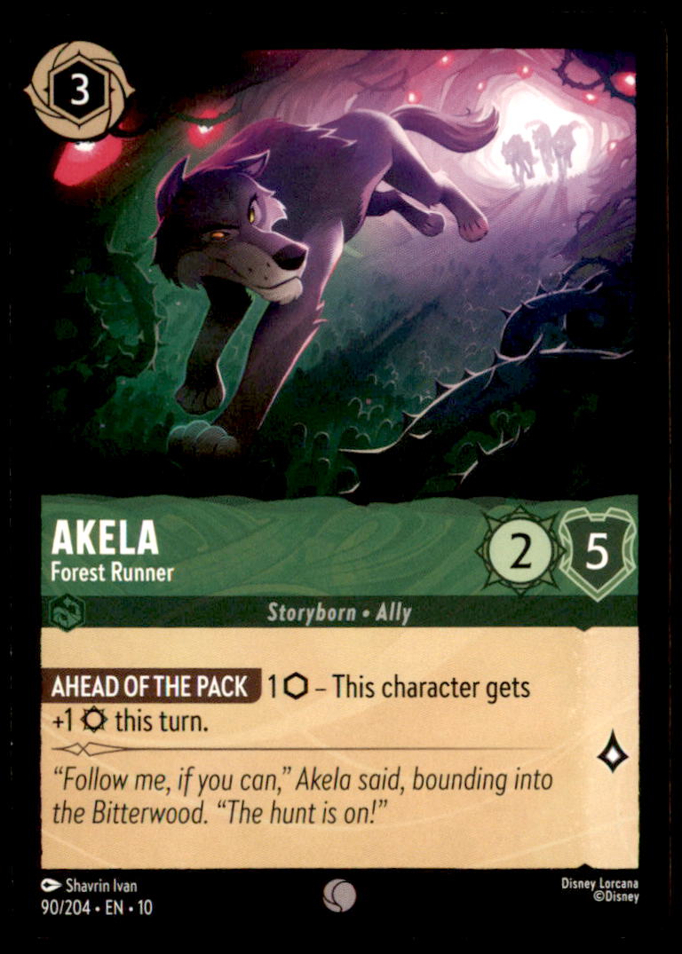 Akela - Forest Runner Common Whispers in the Well 90/204 NM