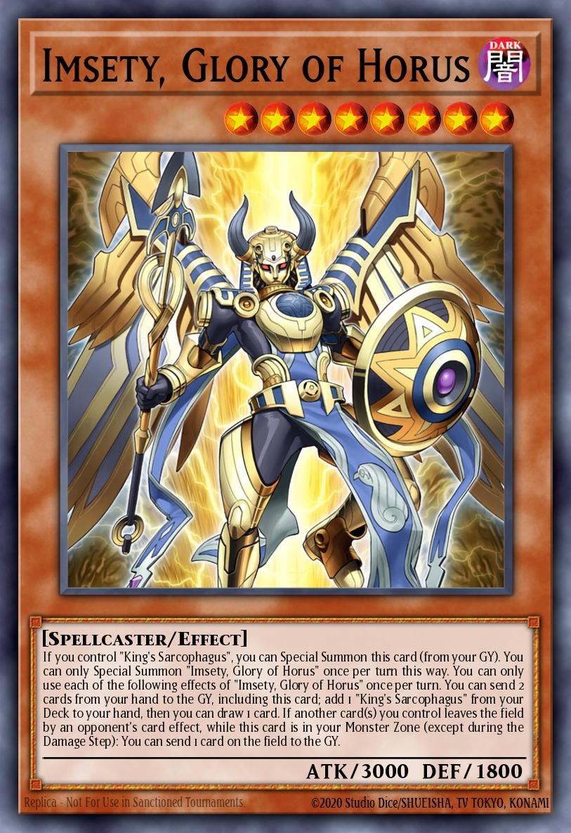 Imsety, Glory of Horus - RA05-EN027 - 1st Edition - Starlight Rare