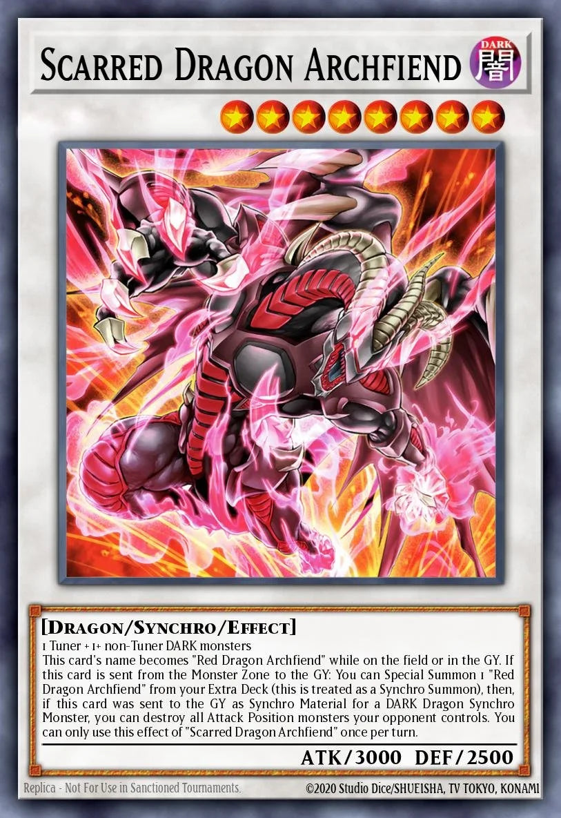 Scarred Dragon Archfiend - RA05-EN044 - 1st Edition - Platinum Secret Rare