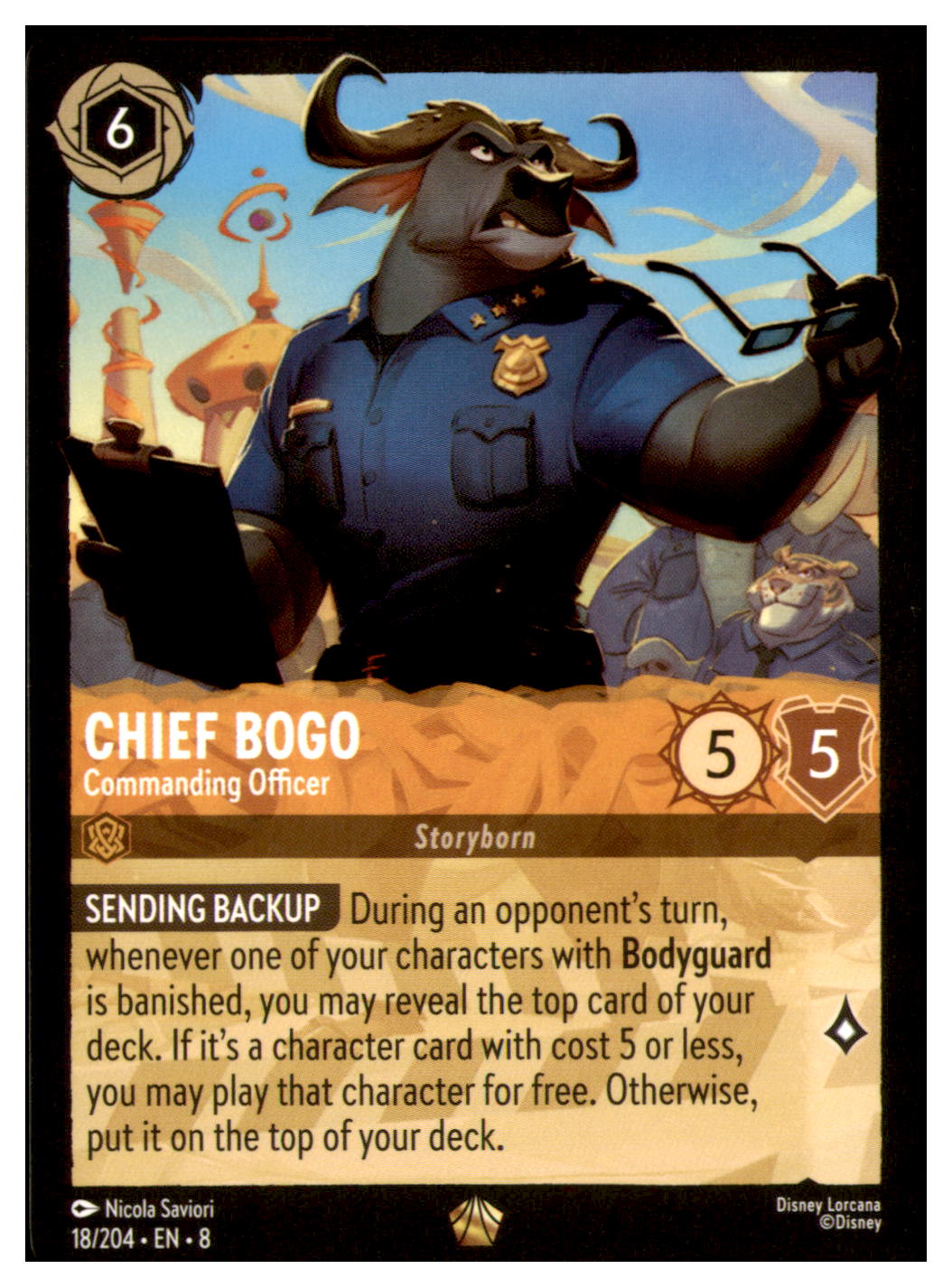 Chief Bogo- Commanding Officer Legendary Reign of Jafar 18/204 NM