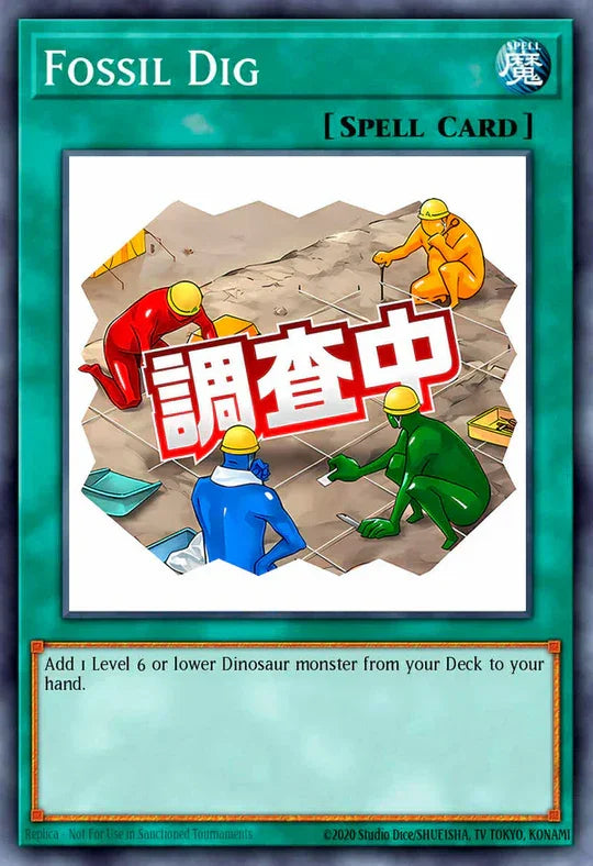 Fossil Dig (Variant Art) - RA05-EN116 - 1st Edition - Ultra Rare
