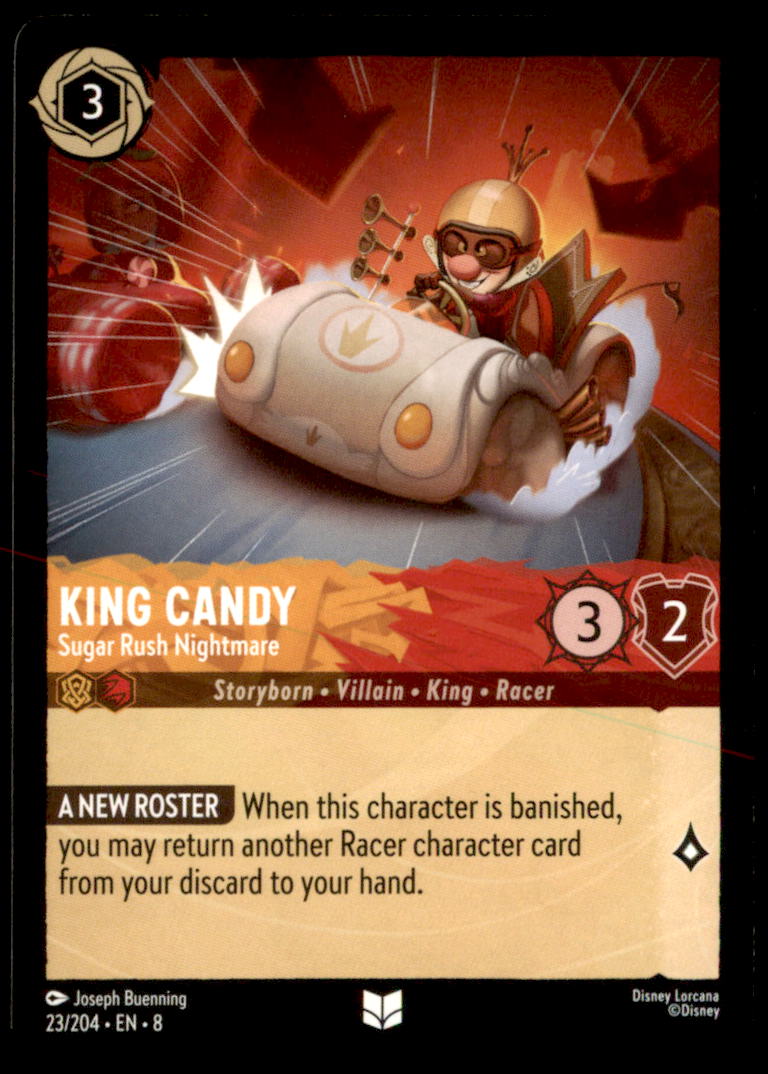 King Candy - Sugar Rush Nightmare Uncommon Reign of Jafar 23/204 NM