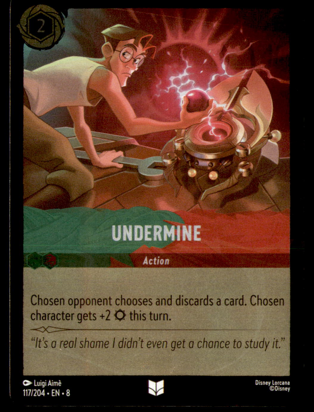 Undermine Cold Foil Uncommon Reign of Jafar 117/204 NM