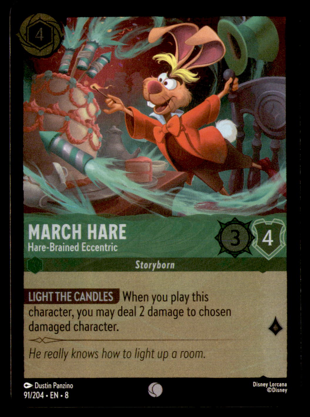 March Hare - Hare-Brained Eccentric Cold Foil Common Reign of Jafar 91/204 NM