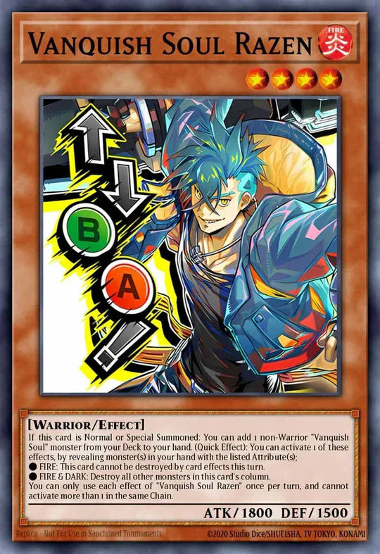 Vanquish Soul Razen (Variant Art) - RA05-EN134 - 1st Edition - Ultra Rare