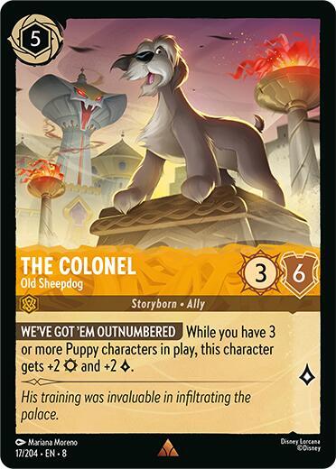 The Colonel - Old Sheepdog Cold Foil Rare Reign of Jafar 17/204 NM