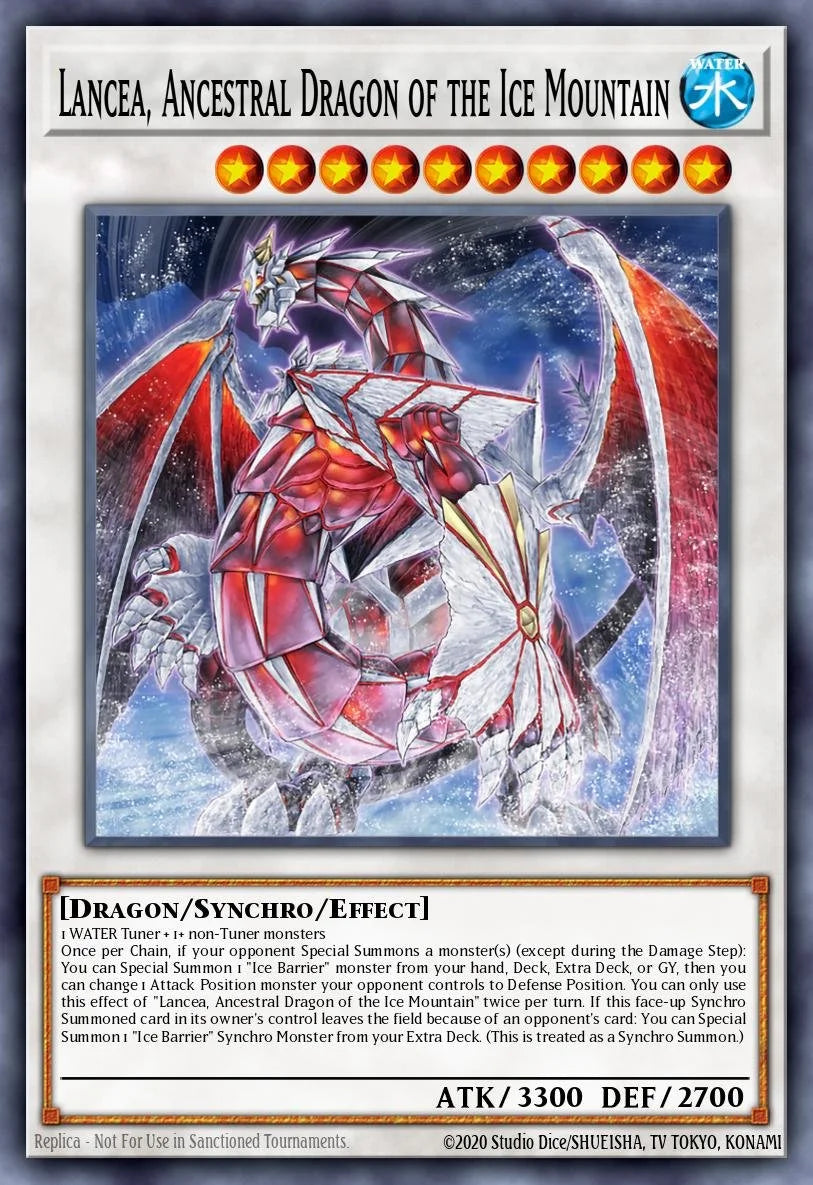 Lancea, Ancestral Dragon of the Ice Mountain - RA05-EN045 - 1st Edition - Super Rare