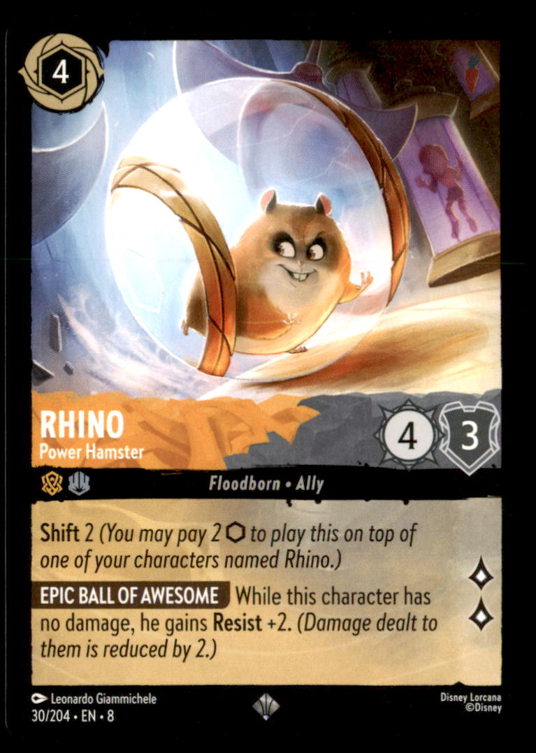 Rhino - Power Hamster Super Rare Reign of Jafar 30/204 NM