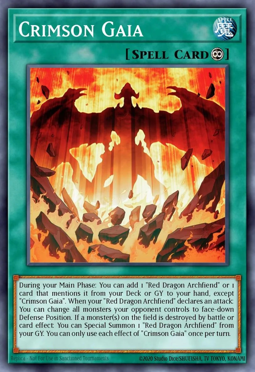 Crimson Gaia - RA05-EN070 - 1st Edition - Secret Rare