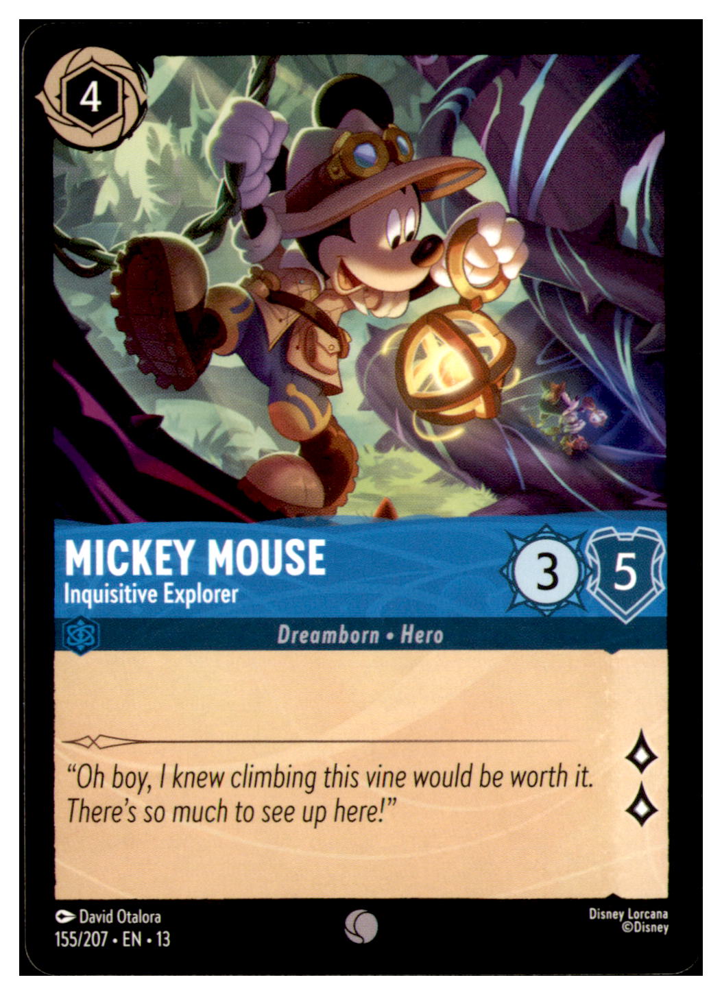 Mickey Mouse - Inquisitive Explorer Common Attack of the Vine! 155/207 NM