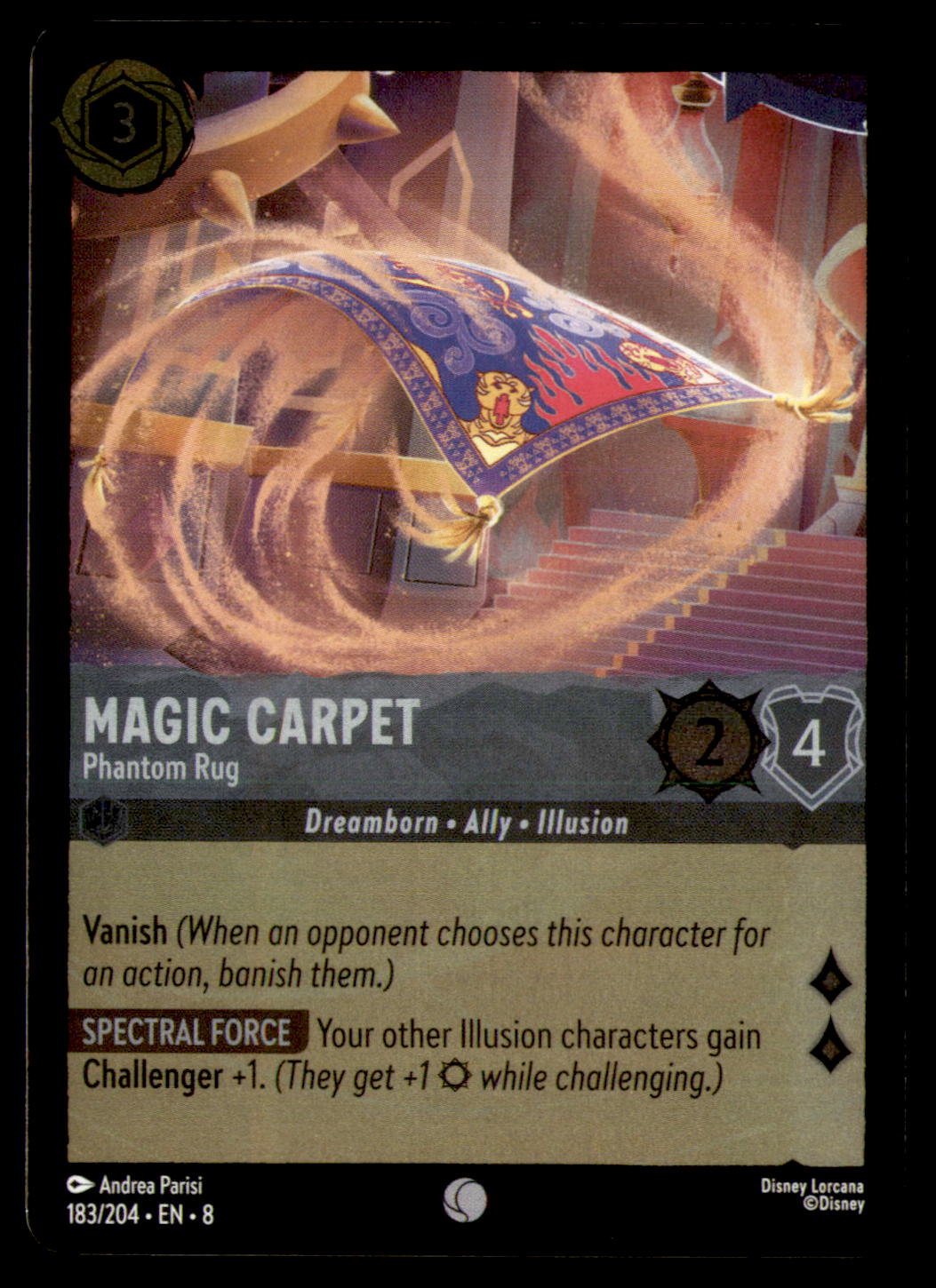 Magic Carpet - Phantom Rug Cold Foil Common Reign of Jafar 183/204 NM