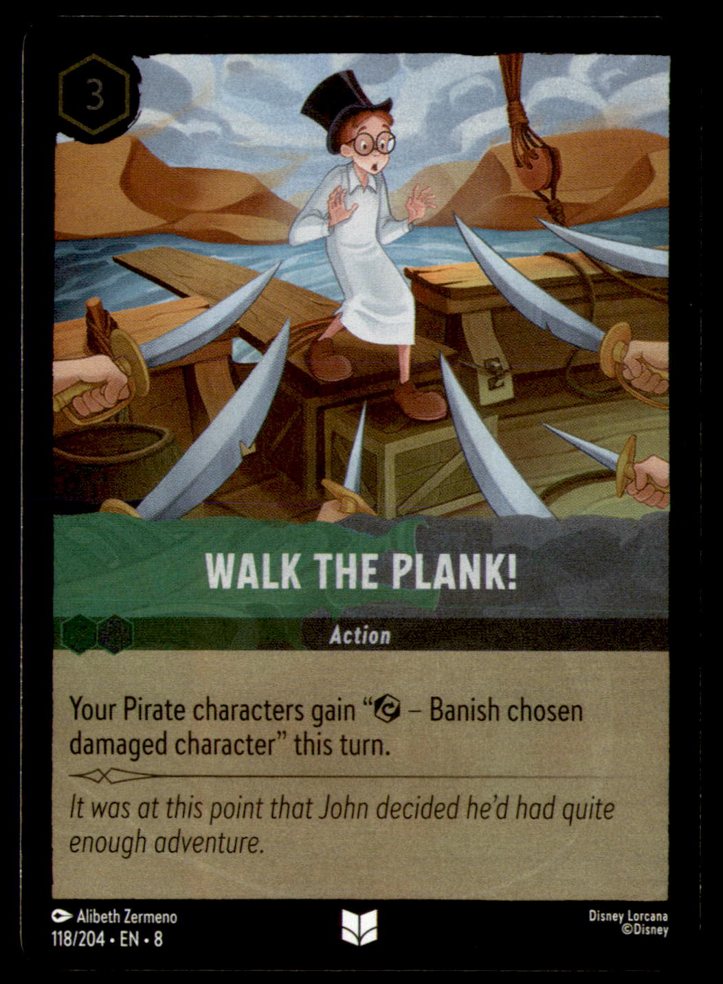 Walk the Plank Uncommon Reign of Jafar 118/204 NM