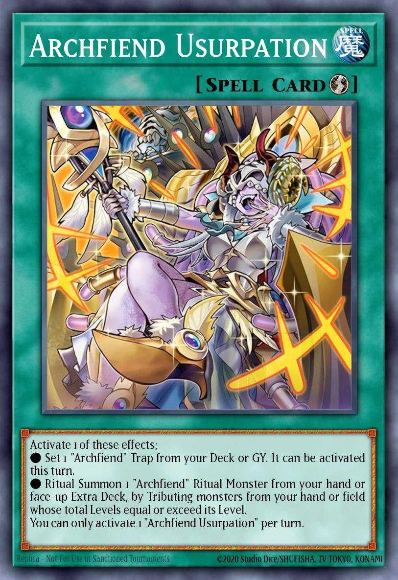 ARCHFIEND USURPATION - BLZD-EN067 - 1st Edition - COMMON