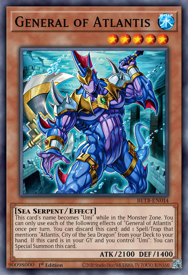 Warchief of Atlantis - BETB-EN014 - 1st Edition - Ultra Rare
