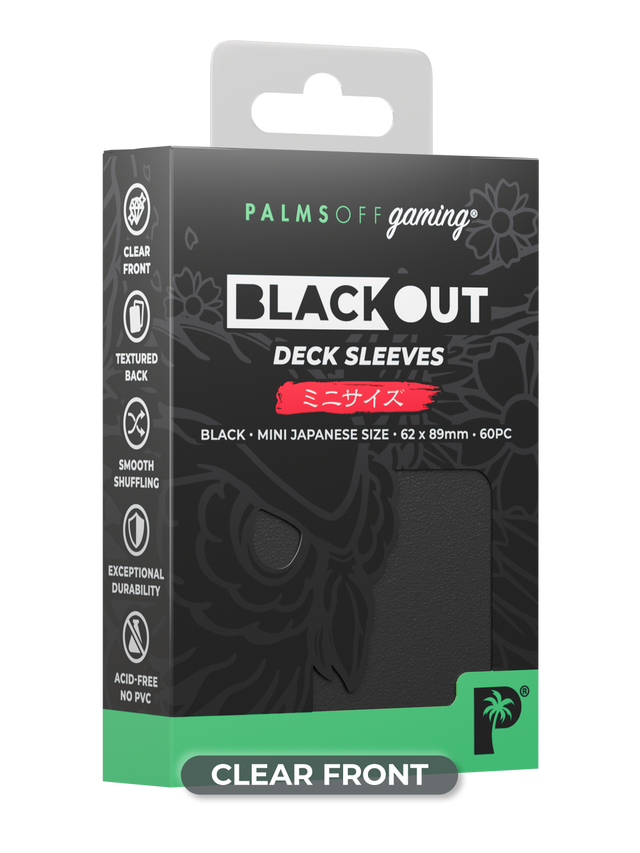 Blackout Deck Sleeves - Japanese Mini Size