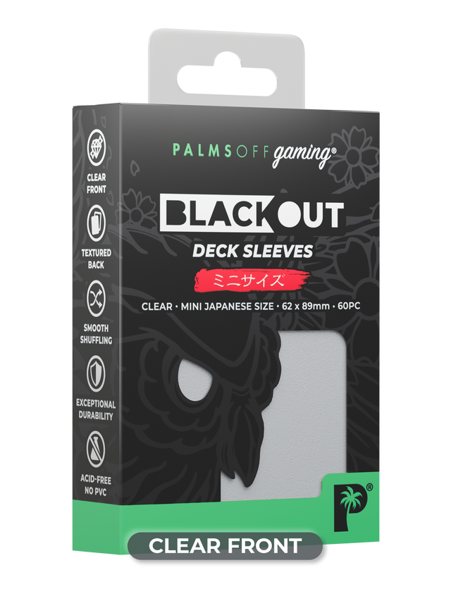 Blackout Deck Sleeves - Japanese Mini Size