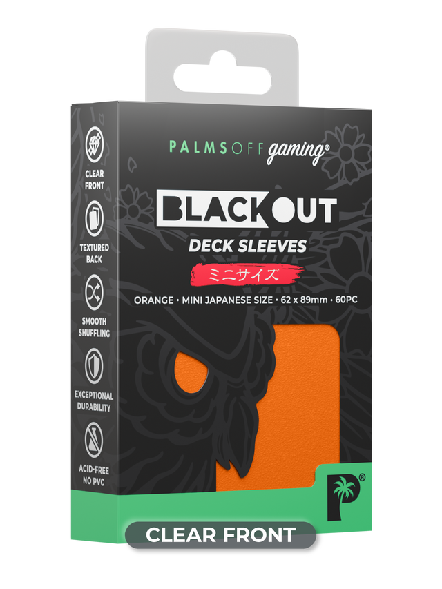 Blackout Deck Sleeves - Japanese Mini Size
